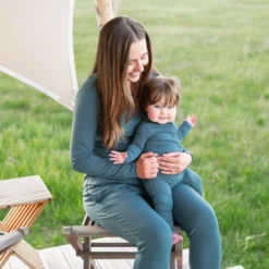 Zippered Romper in Atlantic
