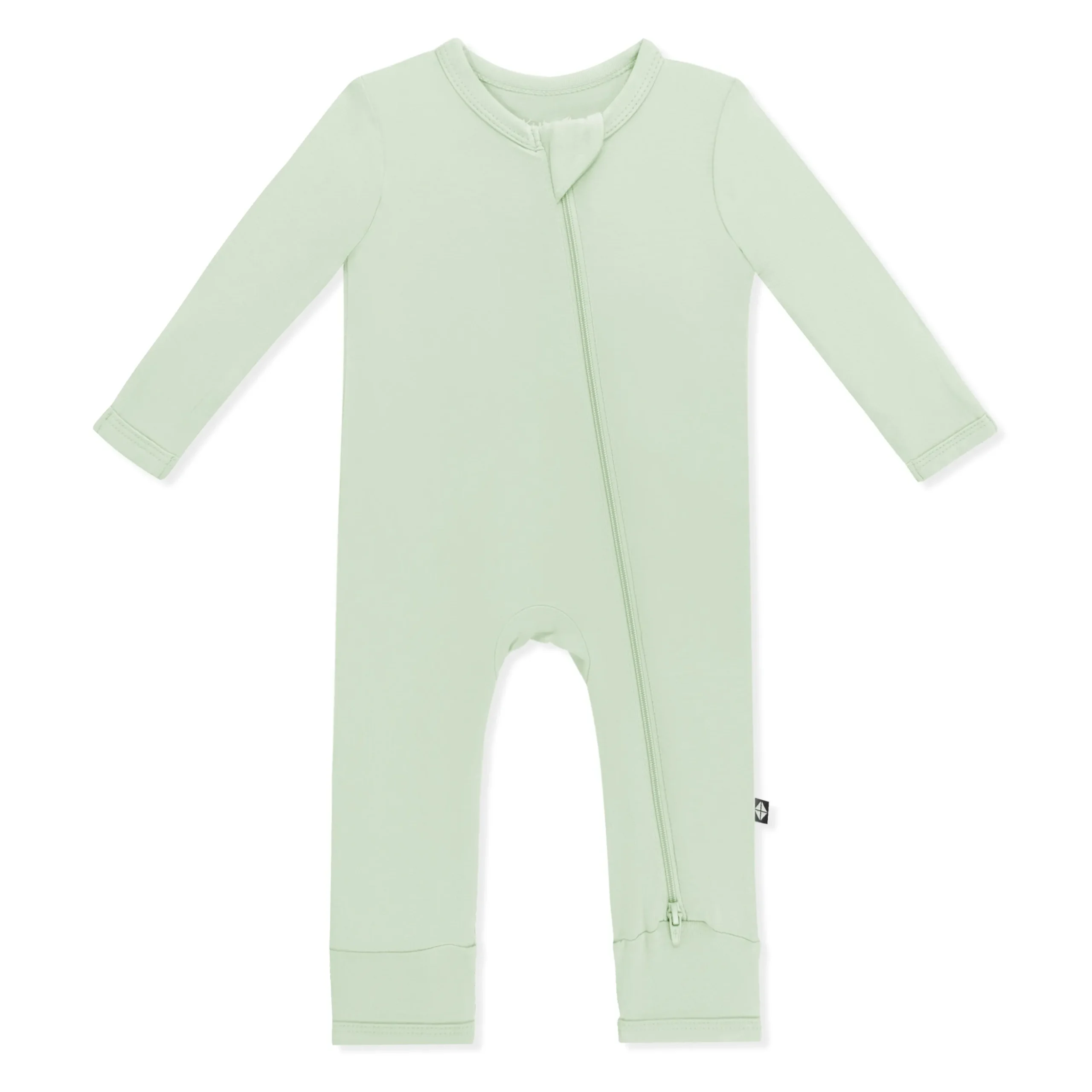 Zippered Romper in Basil