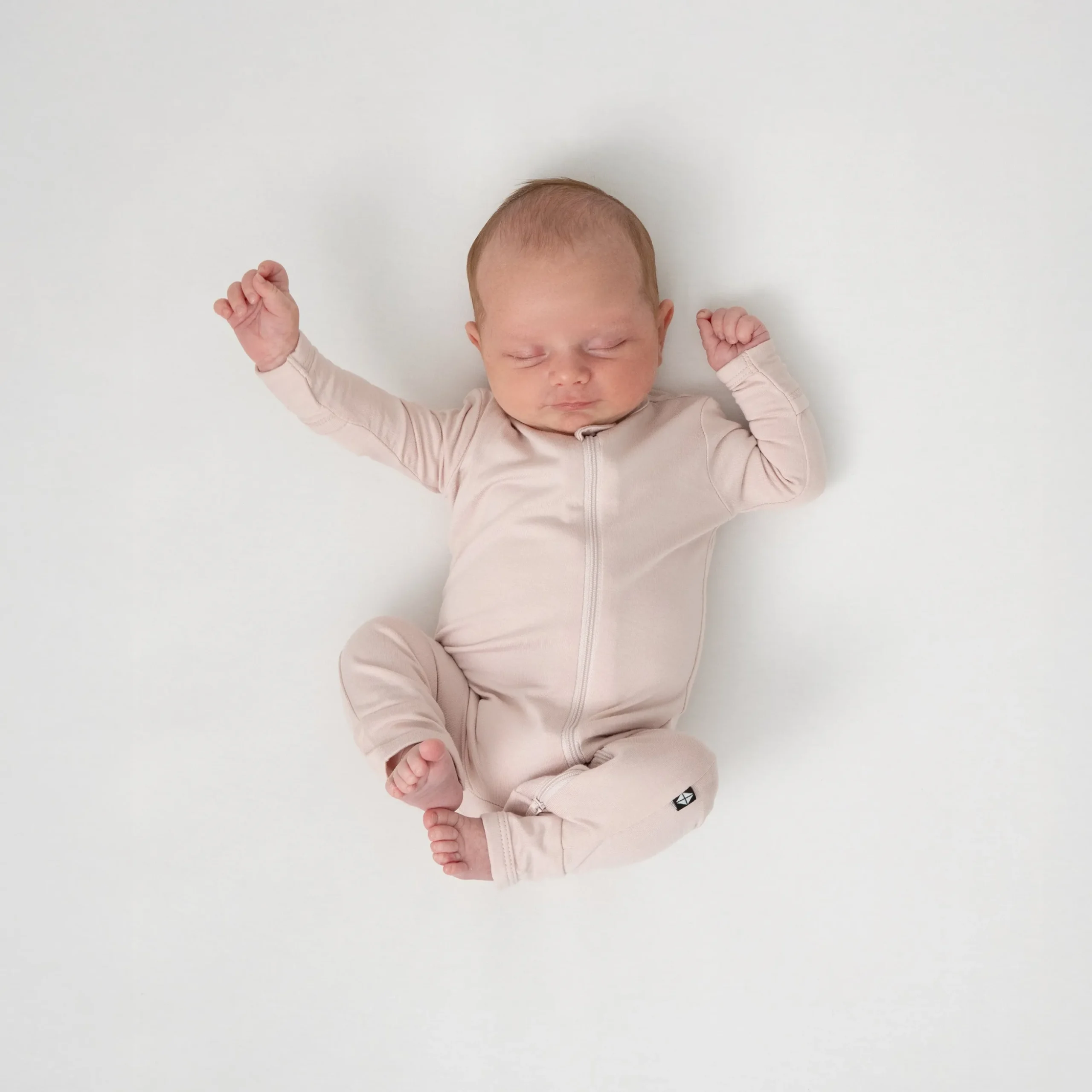 Zippered Romper in Blush