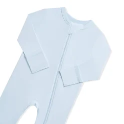 Zippered Romper in Breeze