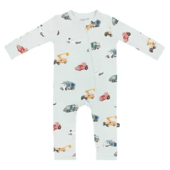 Zippered Romper in City Vehicles