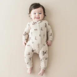 Zippered Romper in Classic Cowboy