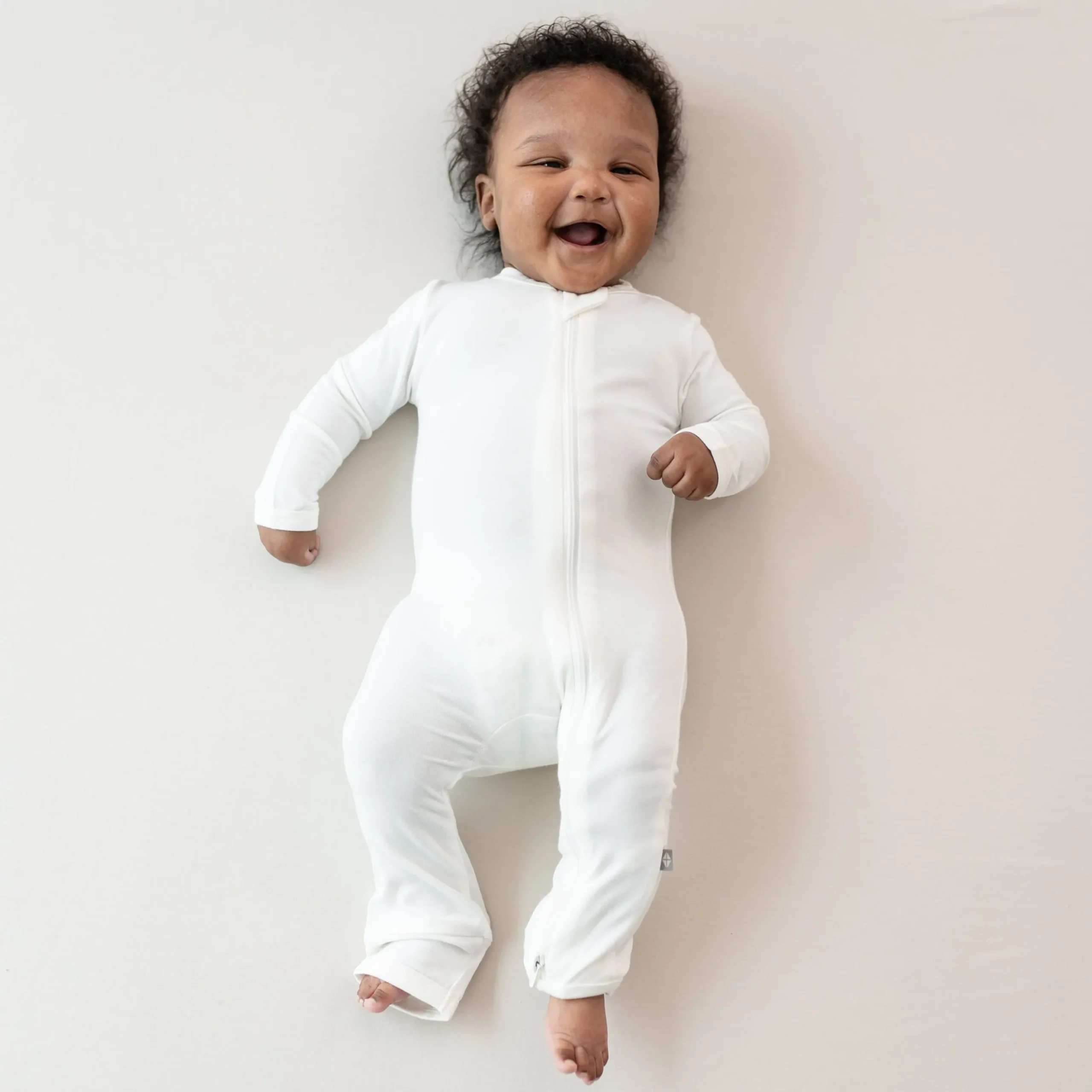 Zippered Romper in Cloud