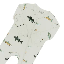 Zippered Romper in Fishing