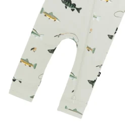 Zippered Romper in Fishing