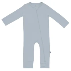Zippered Romper in Fog