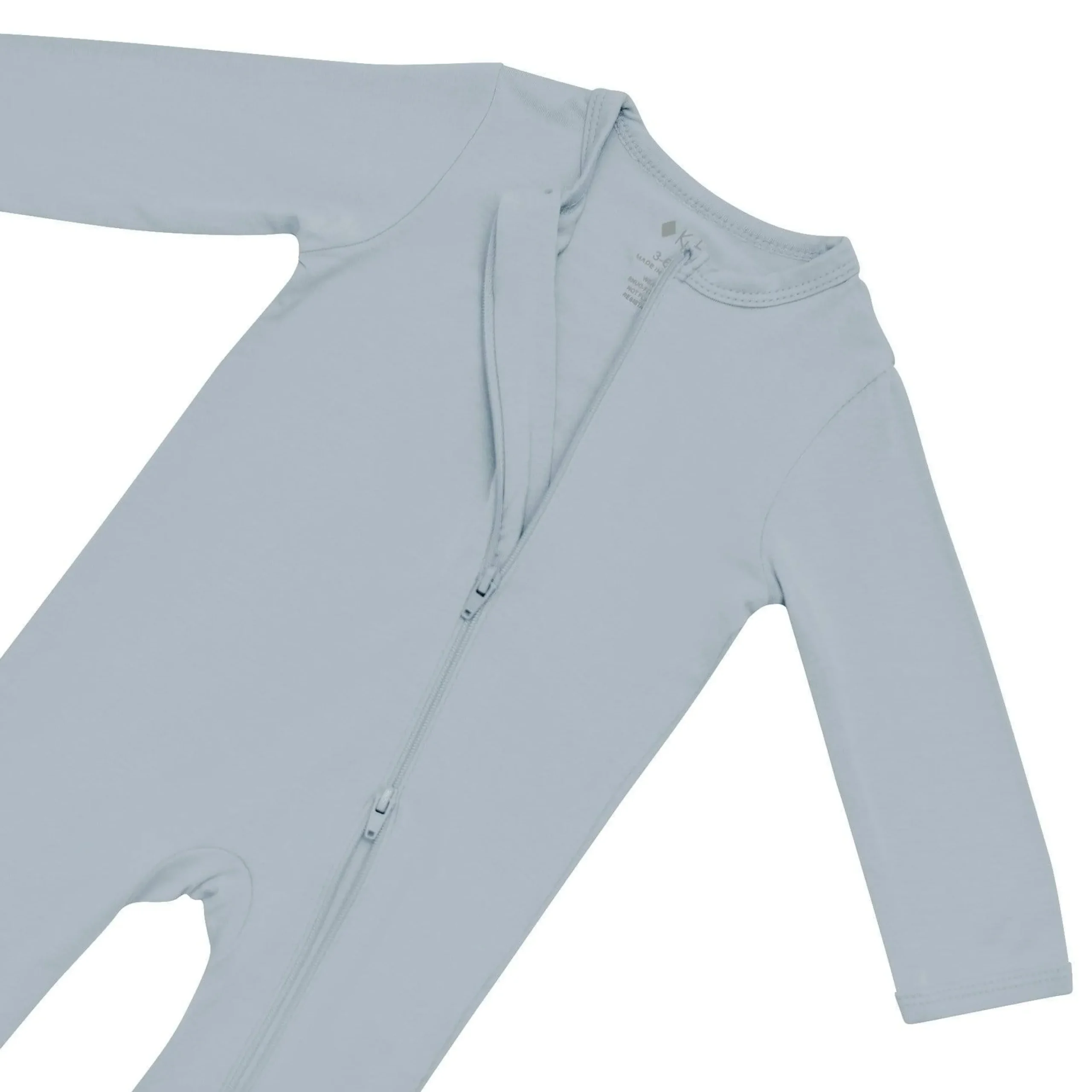 Zippered Romper in Fog
