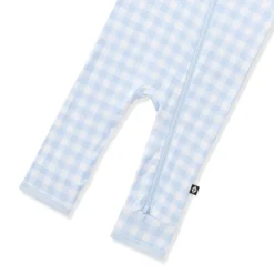 Zippered Romper in Gingham Breeze