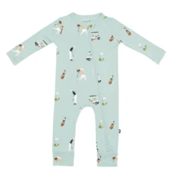 Zippered Romper in Golf