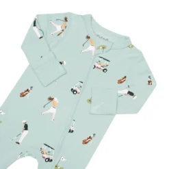 Zippered Romper in Golf