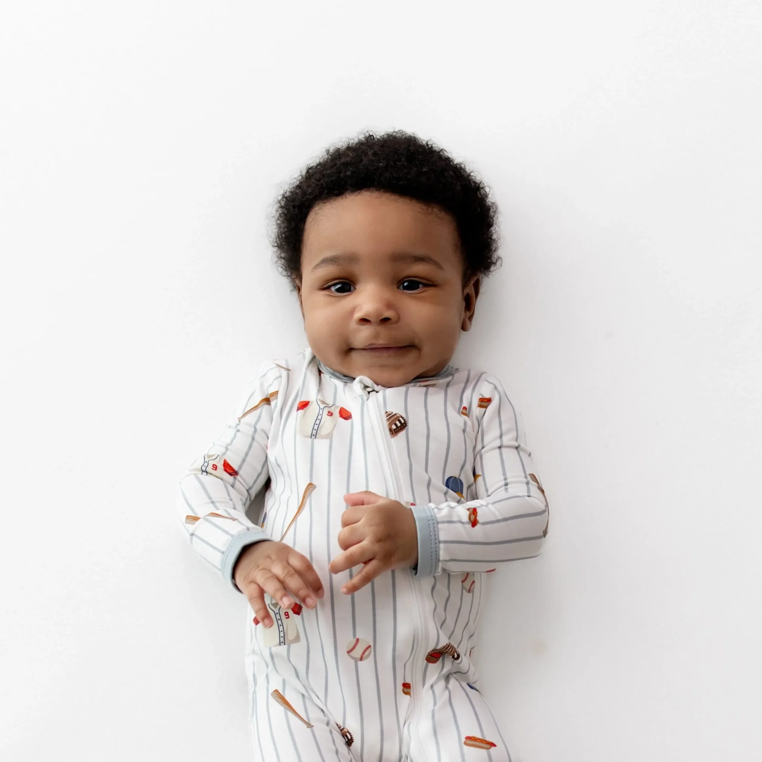 Zippered Romper in Home Run