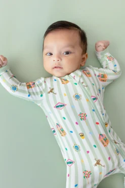 Zippered Romper in Honeydukes