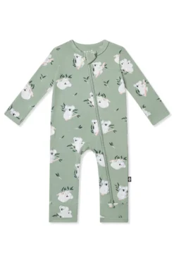 Zippered Romper in Koala