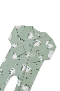 Zippered Romper in Koala