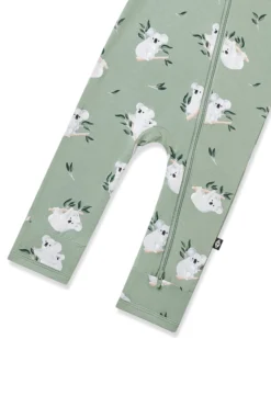 Zippered Romper in Koala