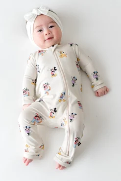 Zippered Romper in Mickey Mouse and Friends