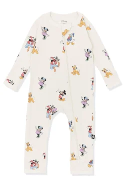 Zippered Romper in Mickey Mouse and Friends