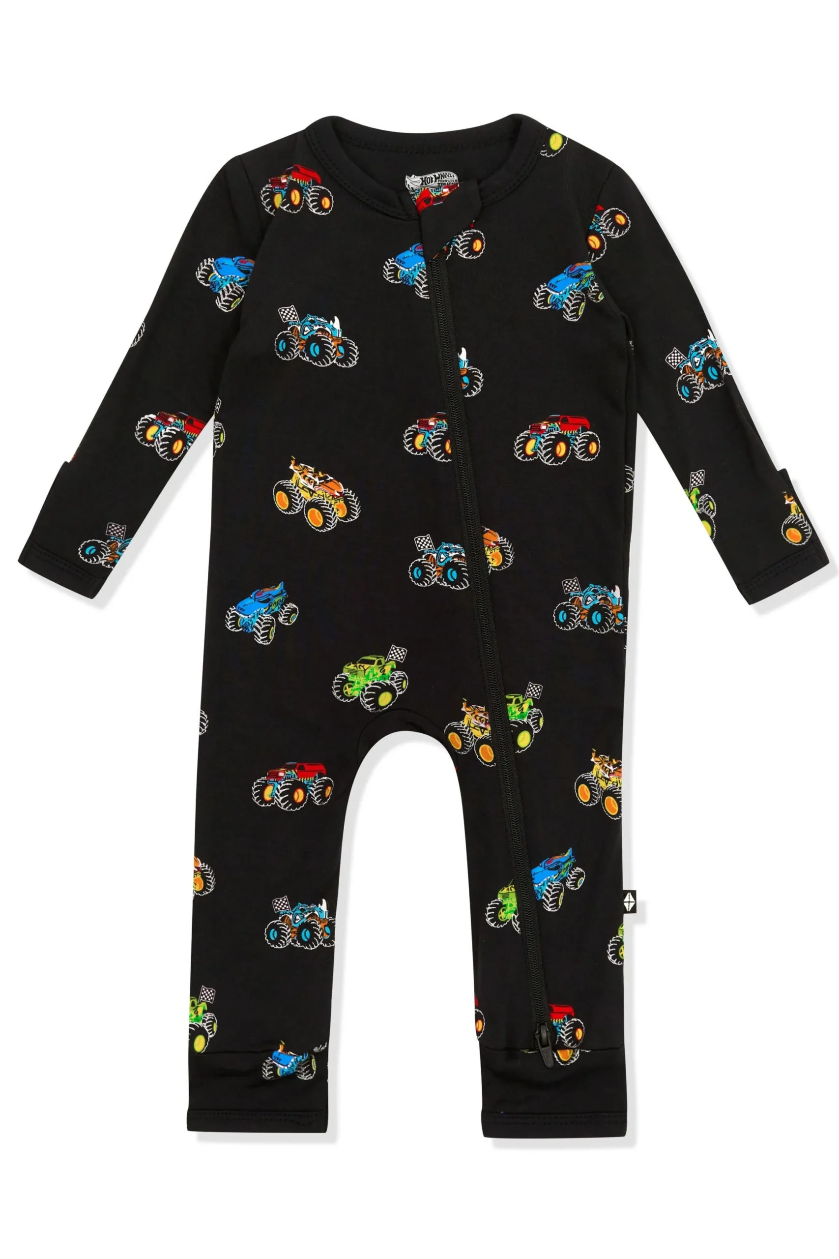 Zippered Romper in Monster Truck