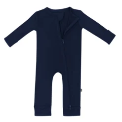 Zippered Romper in Navy