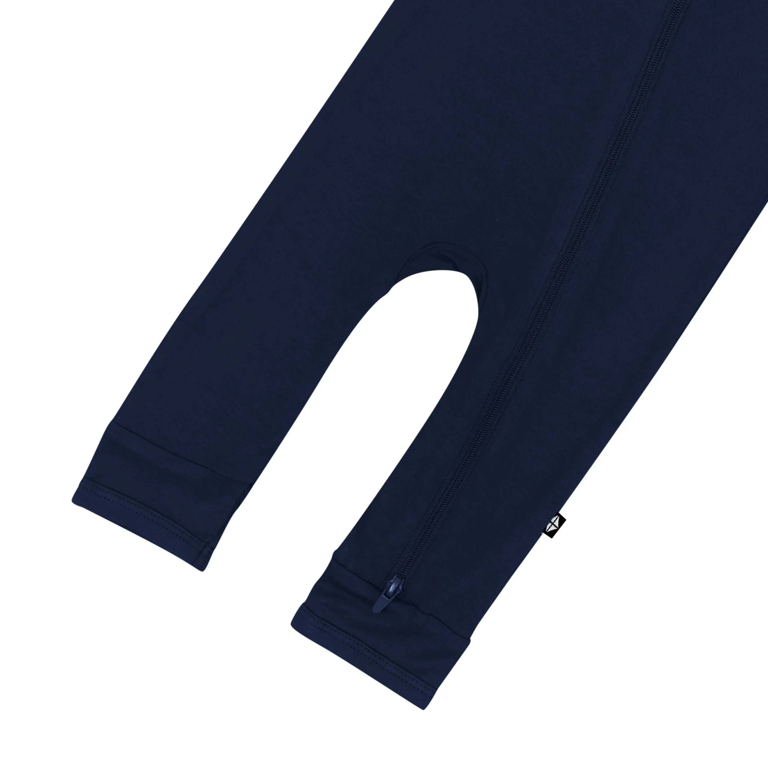 Zippered Romper in Navy