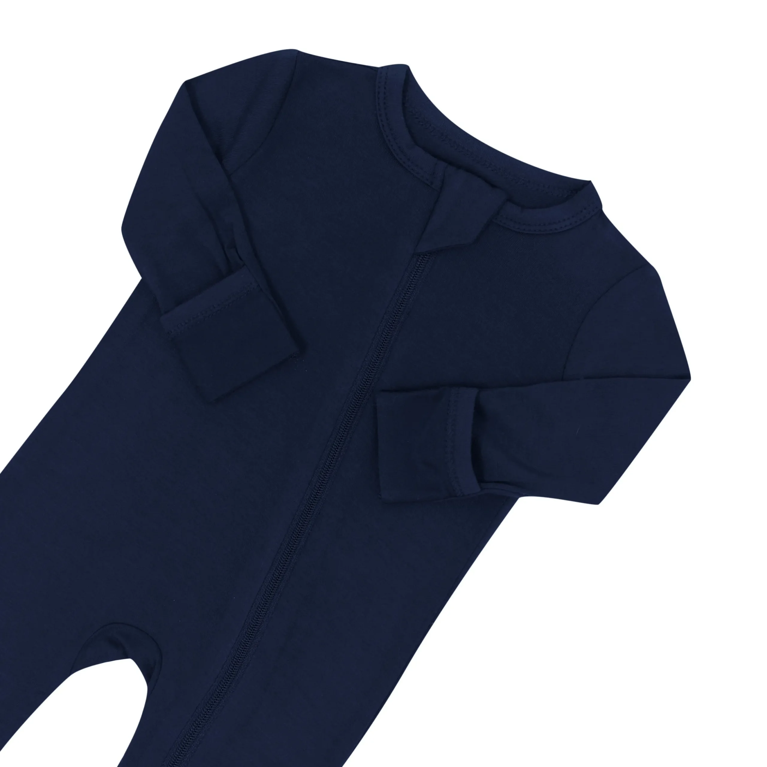 Zippered Romper in Navy