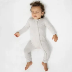 Zippered Romper in Oat