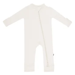 Zippered Romper in Oat