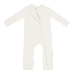 Zippered Romper in Oat