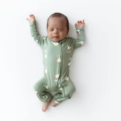 Zippered Romper in Silly Goose