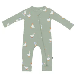 Zippered Romper in Silly Goose