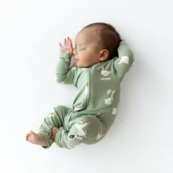 Zippered Romper in Silly Goose