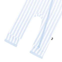 Zippered Romper in Small Mist Stripe
