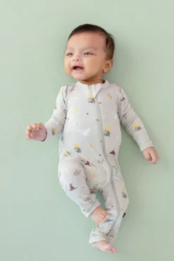 Zippered Romper in Starry Icon