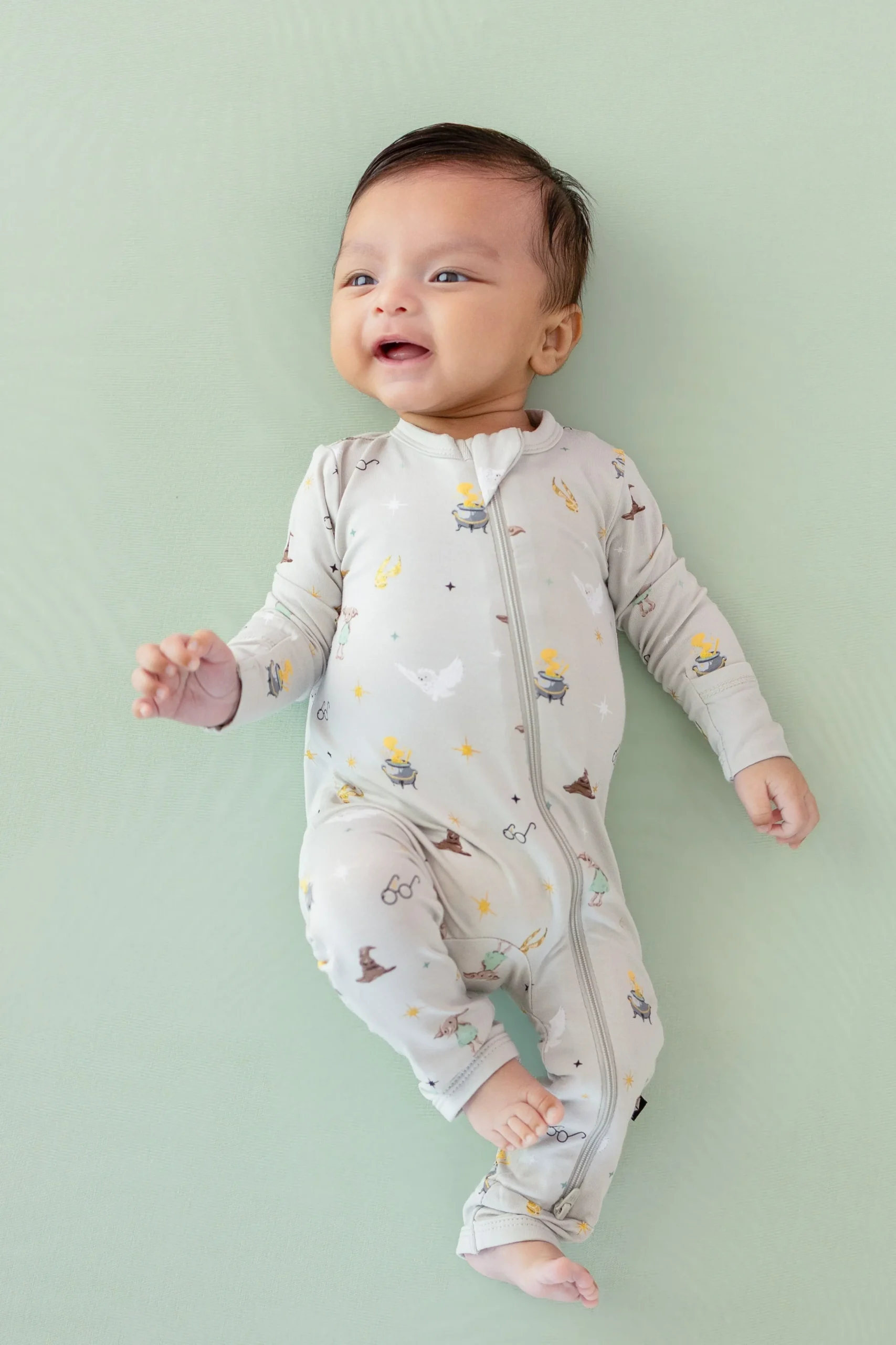 Zippered Romper in Starry Icon