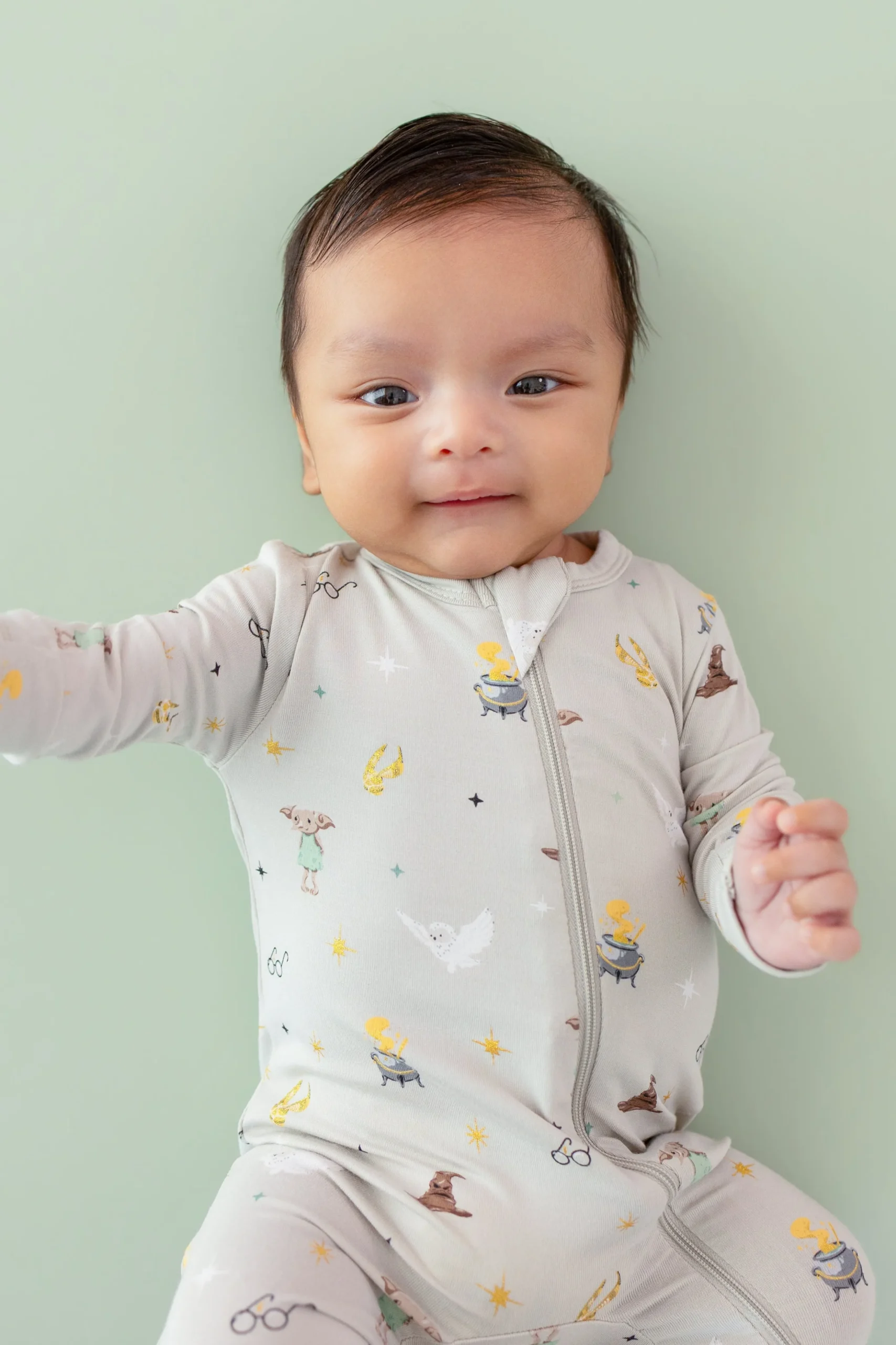 Zippered Romper in Starry Icon