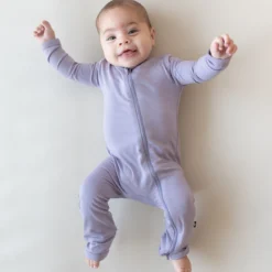 Zippered Romper in Taro