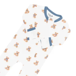 Zippered Romper in Teddy Bear