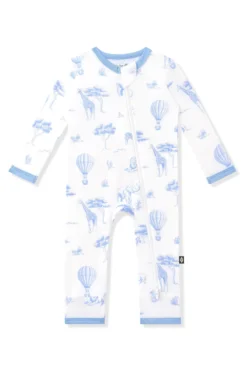 Zippered Romper in Toile Safari
