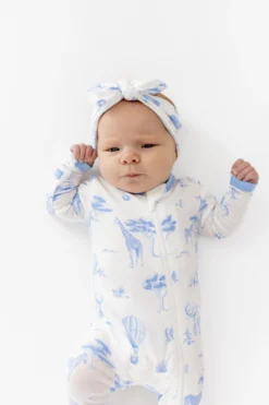 Zippered Romper in Toile Safari