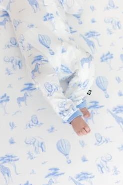 Zippered Romper in Toile Safari