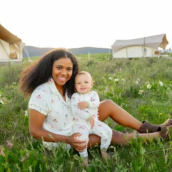 Zippered Romper in Wildflower