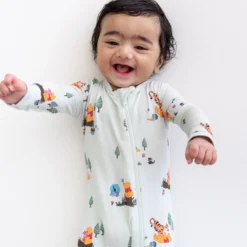 Zippered Romper in Winnie the Pooh Hundred Acre Wood