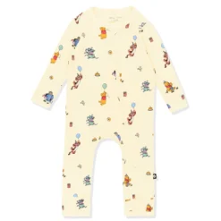 Zippered Romper in Winnie the Pooh Celebration