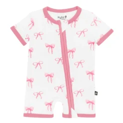 Zippered Shortall Romper in Bow