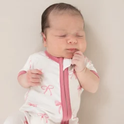 Zippered Shortall Romper in Bow