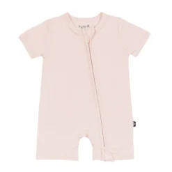 Zippered Shortall Romper in Blush