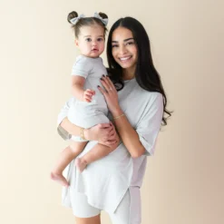 Zippered Shortall Romper in Oat