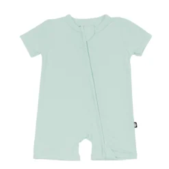 Zippered Shortall Romper in Sage