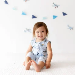 Zippered Sleeveless Romper in Take Off