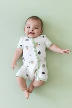 Zipper Shortall Romper in Grogu™
